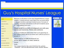 Tablet Screenshot of guyshospitalnursesleague.org